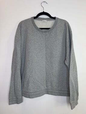 Filippa K Isaac plain sweatshirt in warm grey melange sz XL
